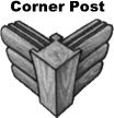 Log home care Corner Post
