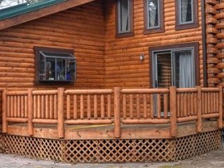 Cedar Log Rails